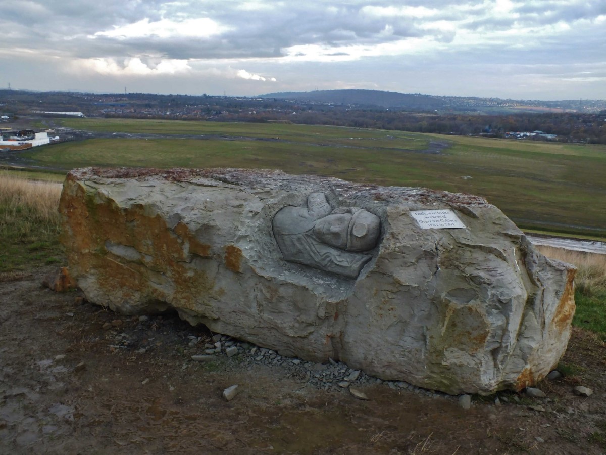 Sculpture dedicated to the workers of Orgreave Colliery 1851 to 1981